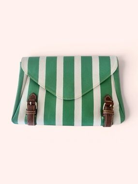 Holding Horses Genuine Leather Clutch Handbag from Anthropologie